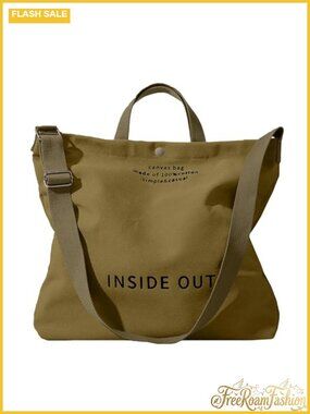 16oz Cotton Canvas Tote Bag Crossbody Handbag Adjustable Strap